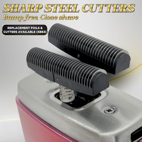 SUPREME TRIMMER Foil Shaver STF602 | Men's Electric Razor for Men (150 Min Runtime) Waterproof Shaver Barber use | Crunch (Upgraded Motor) Black