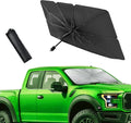 Pack-1 Car Windshield Sun Shade Umbrella, Foldable Sun Visor Protector, Keep Your Car Cool Heat Shield, Car Accessories, Universal for Most Car (Silver #31" x 55")