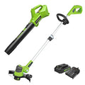 Greenworks 24V 12 inch String Trimmer, 2Ah USB Battery and Charger Included ST24B215