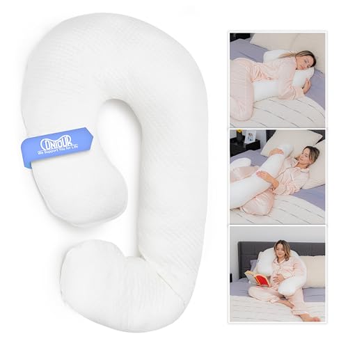 Contour Swan Body Pillow w/Pillowcase & Mesh Laundry Bag - As Seen on TV