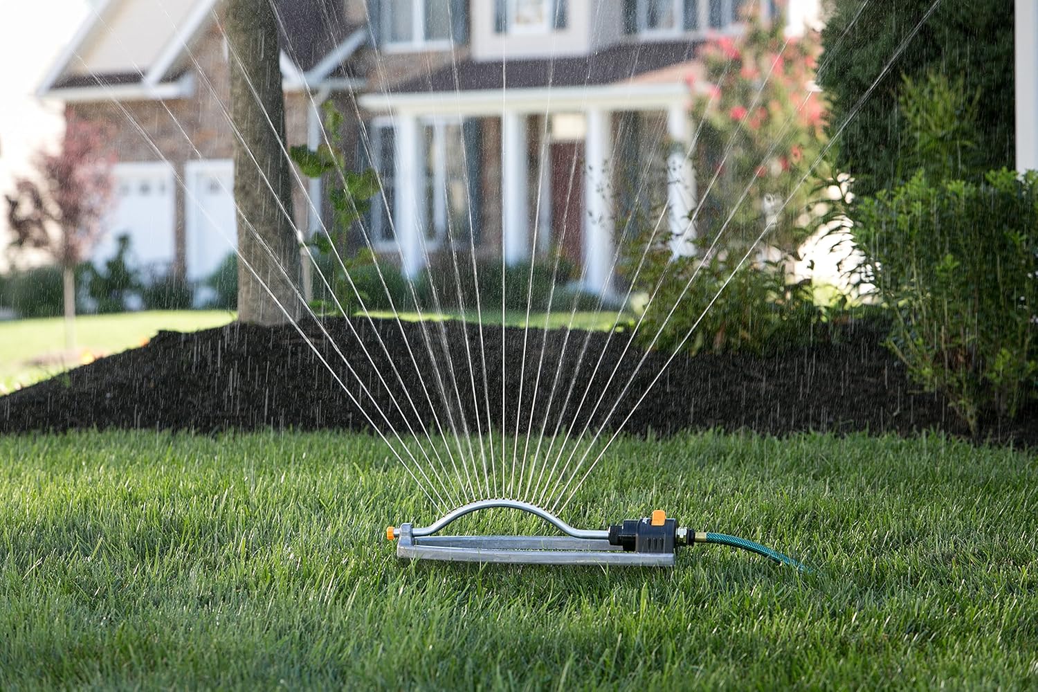 Melnor XT Metal Turbo Oscillating Sprinkler; Waters up to 3600 sq. ft.