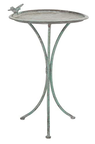 Safavieh PAT5025A Outdoor Collection Kensi Pearl White 29-inch Bird Bath