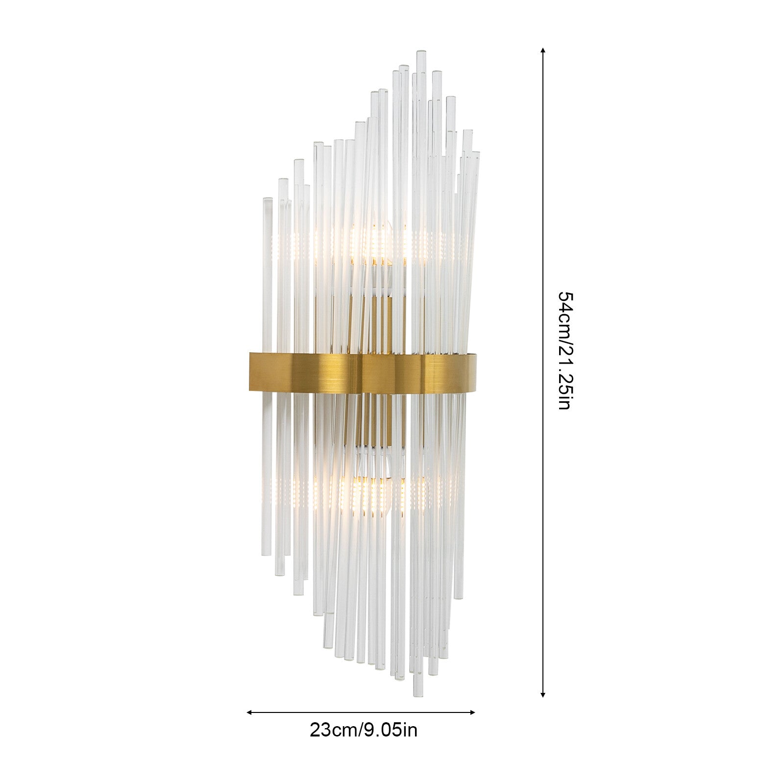 Modern Wall Mount Lamp Fixtures Hotel Restaurant Household Simple Crystal Light  110V 40W 21.25*9.05 in for The Kitchen, Hallway, Living Room