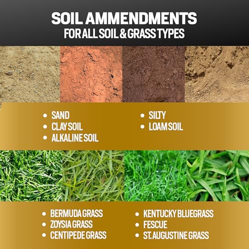 64oz 20% Humic Acid for Lawn - Covers 10,000 sq ft, Humic20 Soil Amendments, Ideal Humic Acid for Plants Healthy Soil & Growth, Premium Soil Conditioner for Lawns, Soil Amendment for All Soil & Grass