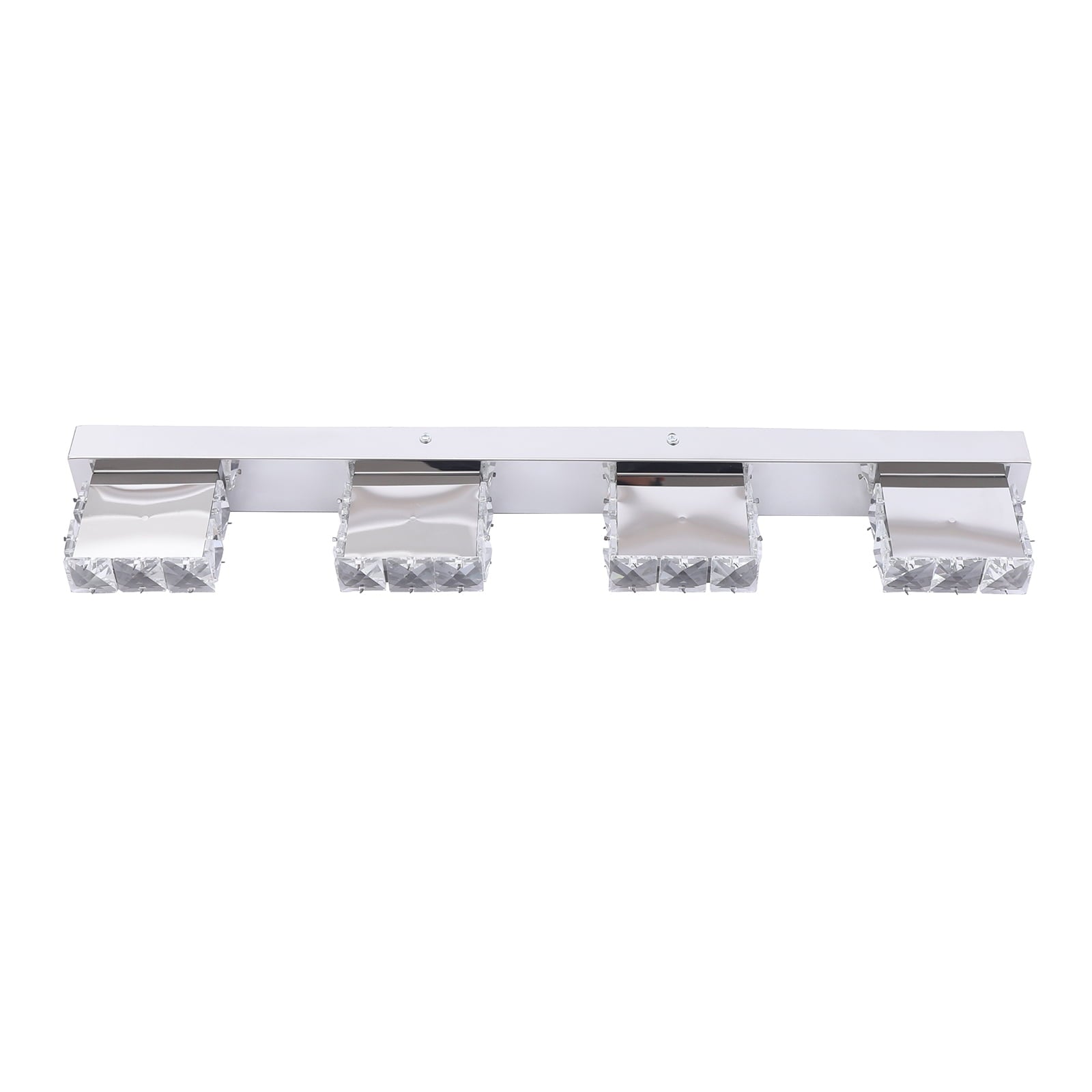 4-head LED Over Mirror Light Modern Waterproof Bathroom Over Mirror Light Wall-Mounted Long Over Mirror Light Vanity Crystal Front Mirror Toilet Wall Lamp Make-up Light
