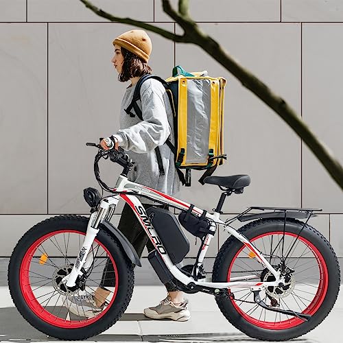 Electric Bike for Adults, 2000W Dual MotorAWD 48V 22Ah Fat Tire Ebike 35MPH Electric Bicycles Shimano 21-Speed with Ignition Lock Hydraulic Disc Brakes Bike