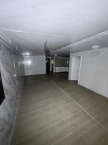 Portable Prefabricated Tiny Home, Foldable, Expandable Container with Bathroom,Bedroom,Living Room and Open Kitchen.Modern Design Small Villa,Mobile Expandable House. (Wooden 20x20ft)