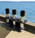 Brocraft Brocraft 3 Rods Storage for 90 Degree Boat Track System/Lund Sport Track Rod Holder /Versatrack Track Rod Holder