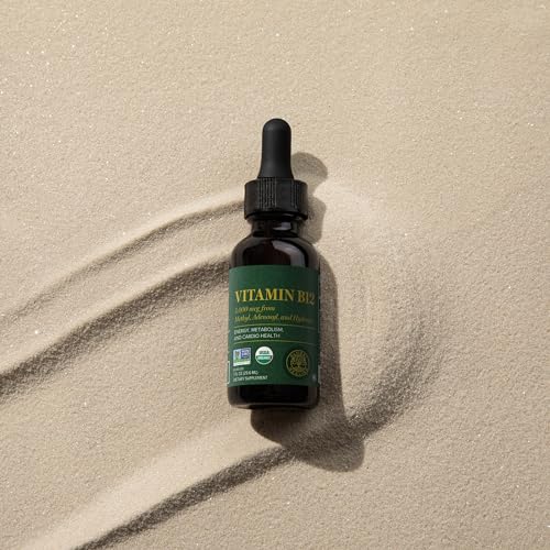 Global Healing Vitamin B12 Sublingual 5000 mcg Organic Liquid Supplement, Methylcobalamin, Adenosylcobalamin, Hydroxo Long-Lasting Energy and Healthy Metabolism - Vegan B12 Vitamins (2 Oz)