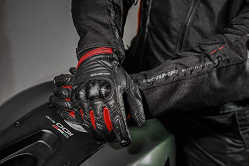SHIMA Rush Motorcycle Gloves - Breathable Reinforced City Summer Touchscreen Biker Riding Gloves with Protectors