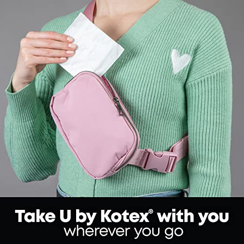 U by Kotex Clean & Secure Ultra Thin Pads, Heavy Absorbency, 56 Count (Packaging May Vary)