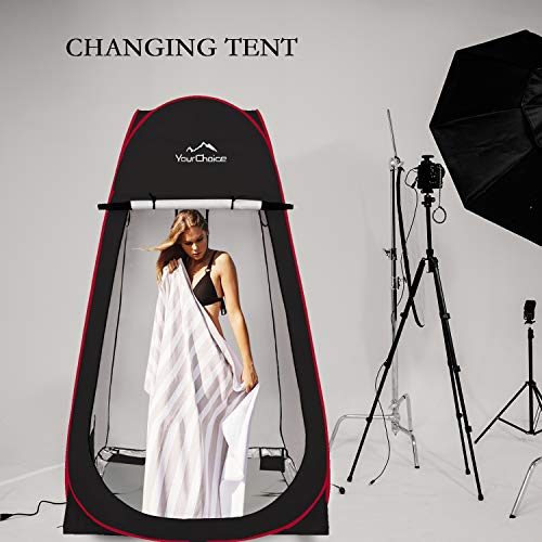 Your Choice Oversized 6.89FT Pop Up Privacy Tent - Camping Shower Changing Tent, Portable Bathroom Toilet Room