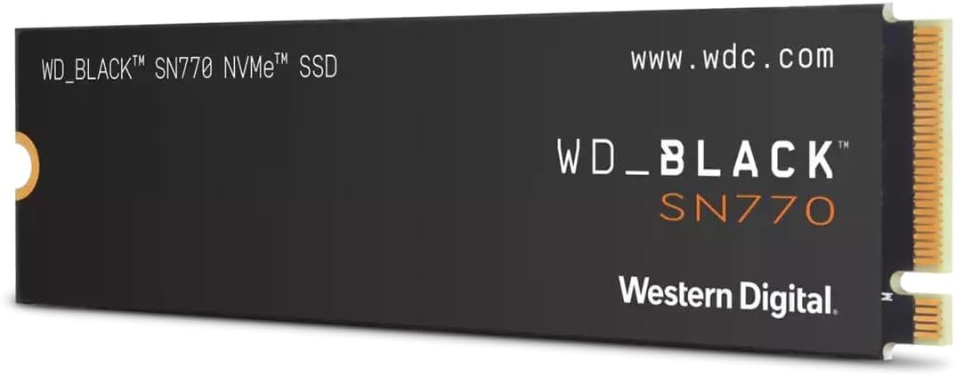WD_BLACK 2TB SN770 NVMe Internal Gaming SSD, Gen4 PCIe, M.2 2280, Up to 5,150 MB/s