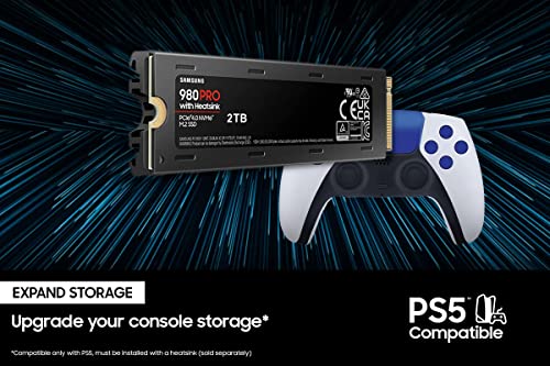 SAMSUNG 980 PRO SSD 1TB PCIe 4.0 NVMe Gen 4 Gaming M.2 Internal Solid State Drive Memory Card , Maximum Speed, Thermal Control MZ-V8P1T0B/AM