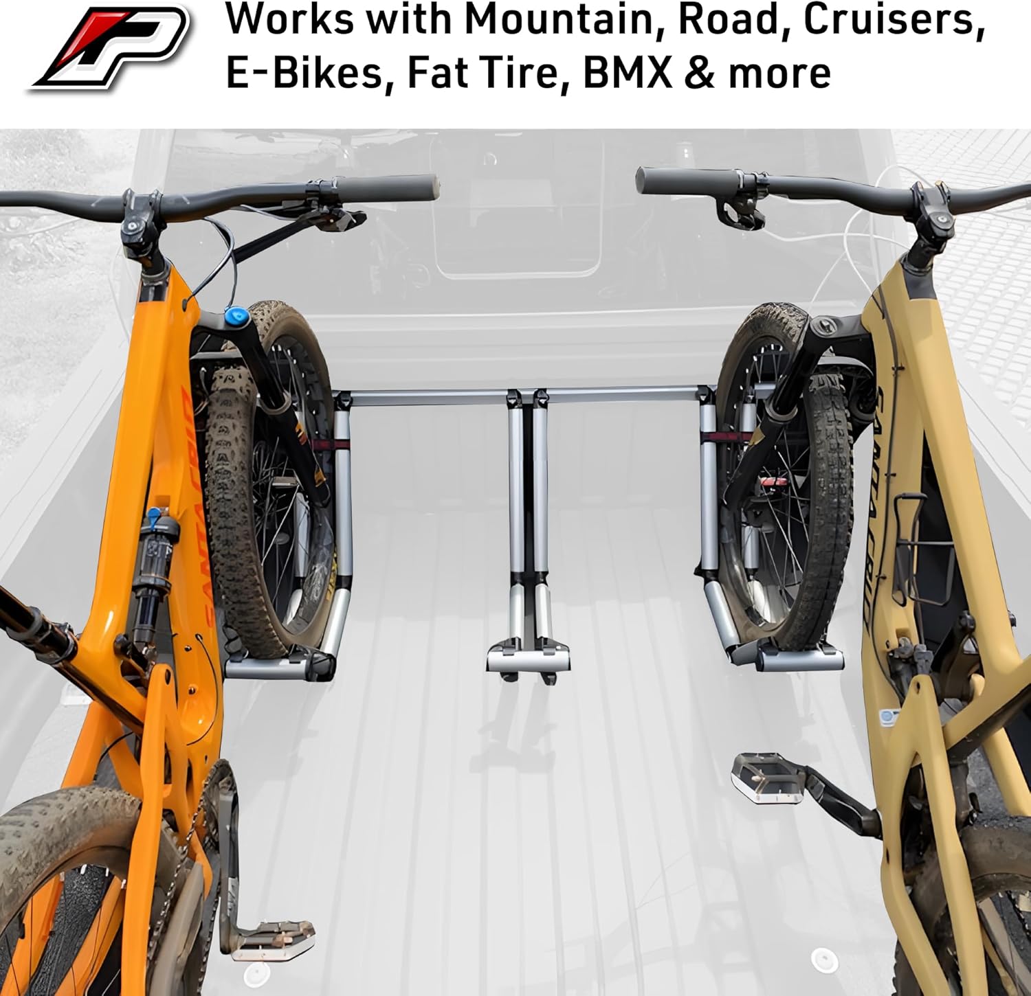 3 Bike Rack for Truck Bed | Ideal Fit for Compact Truck Models | 3 Standard Tire Bike Rack | Effortless Wheel Mount, Skip Front Tire Removal, Drill-Free Installation Ideas