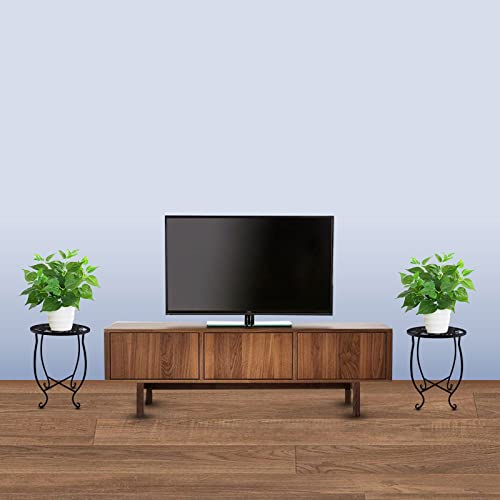 TLBTEK 2 pcs Indoor Planter Stand,Metal Plant Stands Outdoor ,Modern Flower Pot Stand Holder Rack Display for Home,Kitchen,Patio,Garden, Corner, Balcony and Bedroom