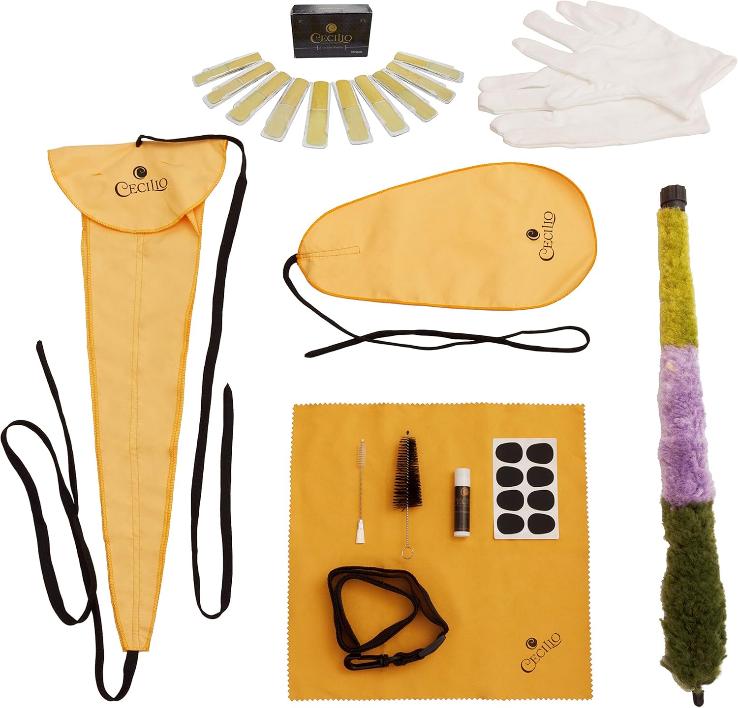 Mendini By Cecilio Alto Saxophone - E Flat Saxophones w/Case, Mouthpiece, Stand, Reeds & Cloths