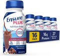 Ensure Plus Nutrition Shake with 13 grams of protein, Meal Replacement Shakes, Milk Chocolate, 8 fl oz, 16 count