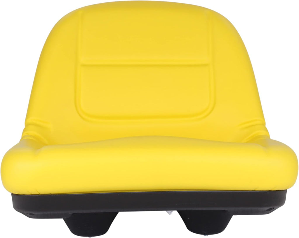 Zbox Mower Seat # GY20496 - Fits John Deere E130, G110, L100, L105, L107, L110 - Should Fit AUC11476, GY21210, GY20664 - Compatible With Some John Deere Tractor & Riding Mower Seat(Black & Yellow)