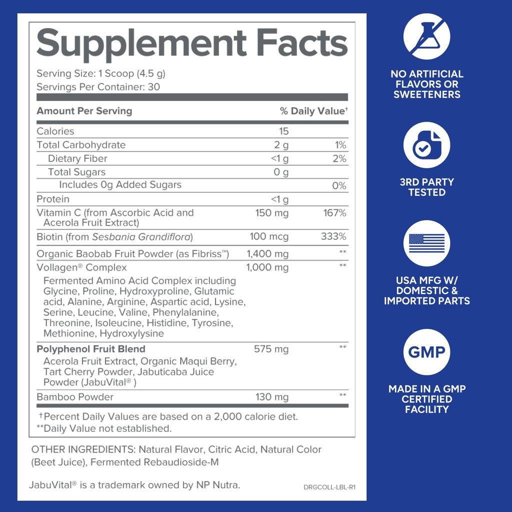 Gundry MD Phyto Collagen Complex, Strength Supporting Multivitamin Powder Supplement with Vitamin C, Amino Acids, and Polyphenols - Strawberry Lemonade (30 Servings)