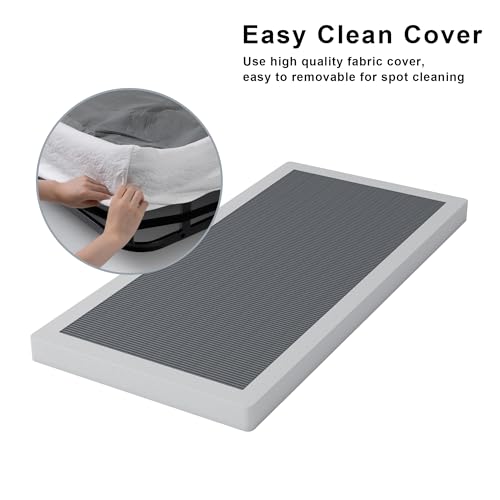 4 Inch Box Spring for Full Bed,Full Size Box Spring Only,Heavy Duty Mattress Foundation,Metal Bed Base,Non-Slip,Easy Assembly