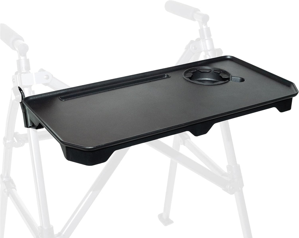Stander Walker Tray Table, Mobility Walker Tray Accessory for Walkers and Rollators with Cup Holder, Tool-free Assembly, Multipurpose Tray for Eating, Crafts, Laptop