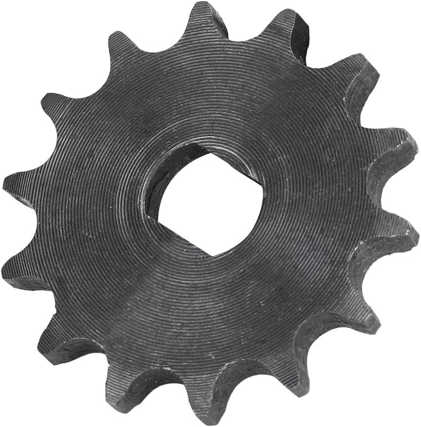 Qiilu 25H Sprocket Bike Sprocket and Chain 14 Tooth Sprocket Gear 428 Metal Chain Sprocket for Electric Scooter 12X17Mm