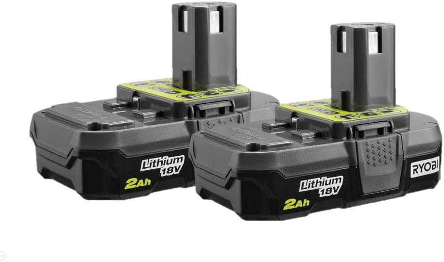 RYOBI P161 (P190 2 pack ) 18 volt ONE+ 2.0Ah Compact Lithium-Ion Battery