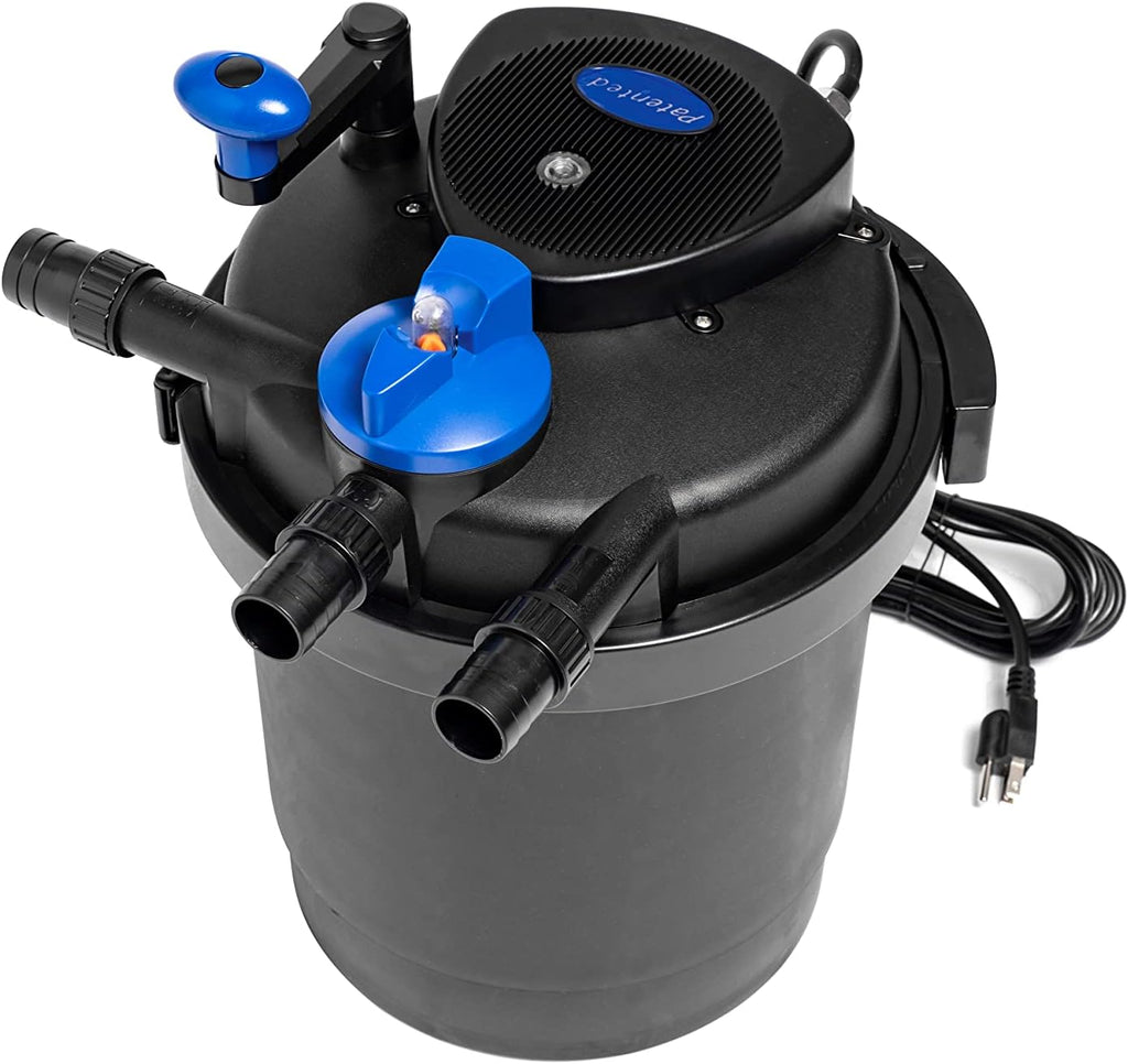 CNZ CPF-2500 Bio Pressure Pond Filter with 13w Clarifier with 1200 GPH Pump, Up to 1600 Gallon