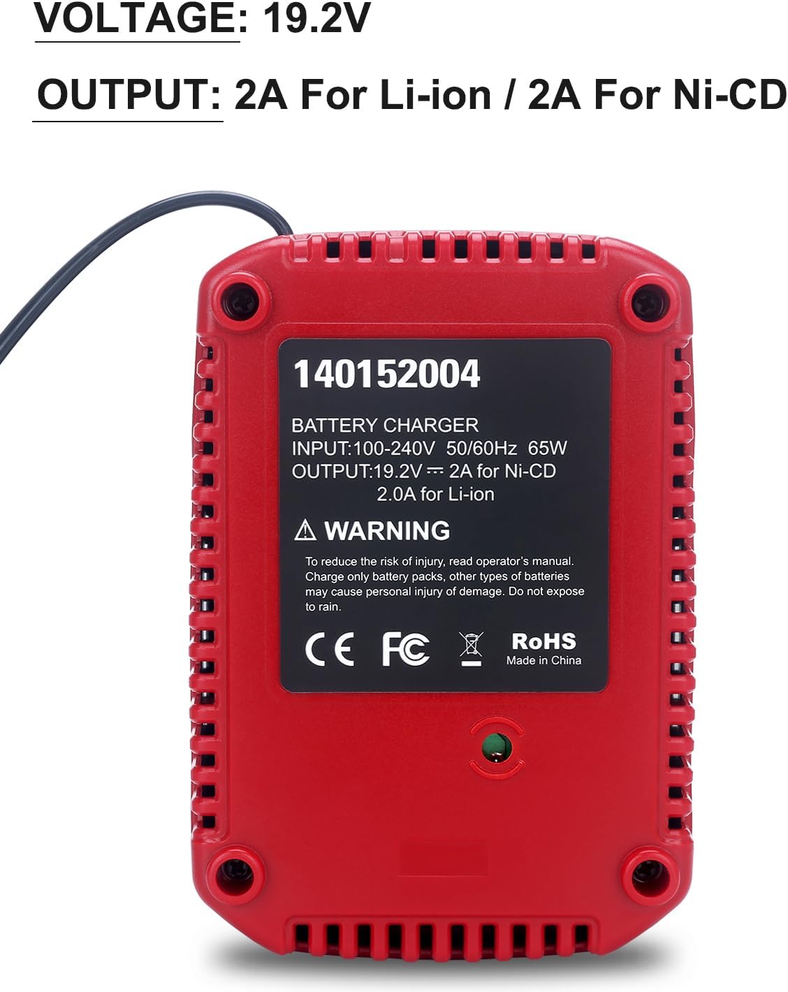 19.2V C3 Charger Replacement for Craftsman 19.2 Volt Lithium-ion & Ni-cad Battery Charger 140152004 DieHard XCP Battery 1425301 1323903 130279005 11375 11376 315.PP2011