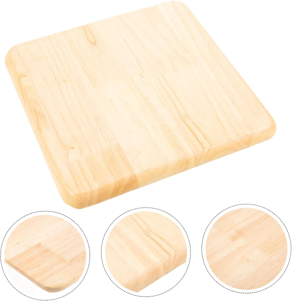 DOITOOL Square Stool Home Stool Seat Replacement Square Dining Table Stool Seat Replacement for Wooden Stool Square Wooden Chair Seat Replacement Wooden Stool Seat Solid Wood Frp