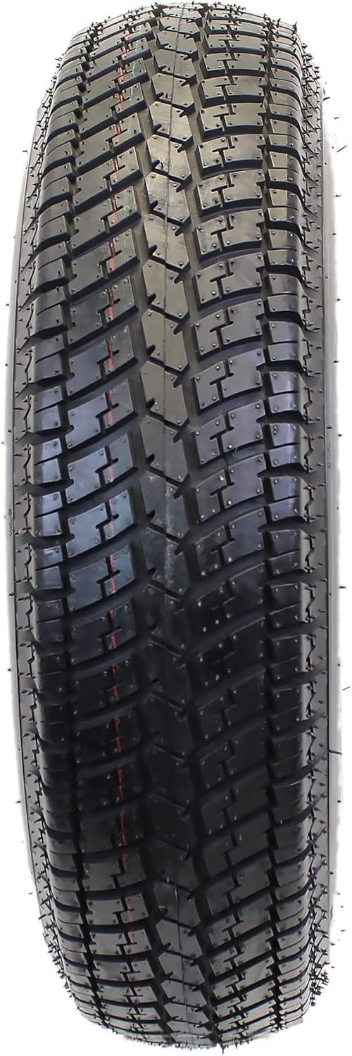 eCustomrim Trailer Tire On Rim ST205/75D15 F78-15 205/75-15 LRC 5 Lug Wheel Silver Mod - 2 Year Warranty w/Free Roadside