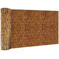 Bamboo Reed Fencing, Light Russet Bamboo Fence Rolls 6 Feet High, Decorative Bamboo Privacy Fence Bamboo Curtains for Patio Outdoor Balcony Garden Backyard, 6 x 16 FT