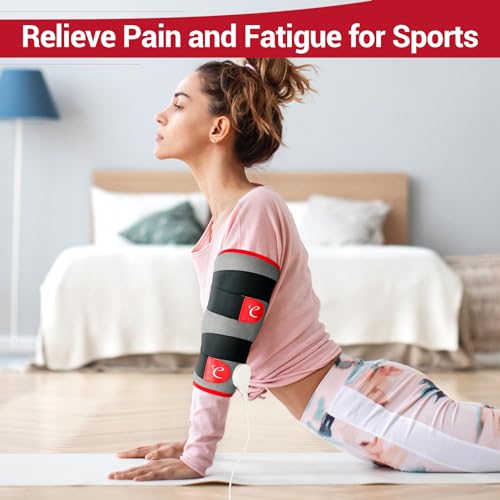 Comfytemp Leg Heating Pad for Pain Relief, FSA HSA Eligible Wearable Heating Pad for Legs and Calf, Birthday Gifts for Women/Men, Electric Heat Wrap for Shin Splint/Knee/Arm/Elbow/Wrist/Thigh (S/M)