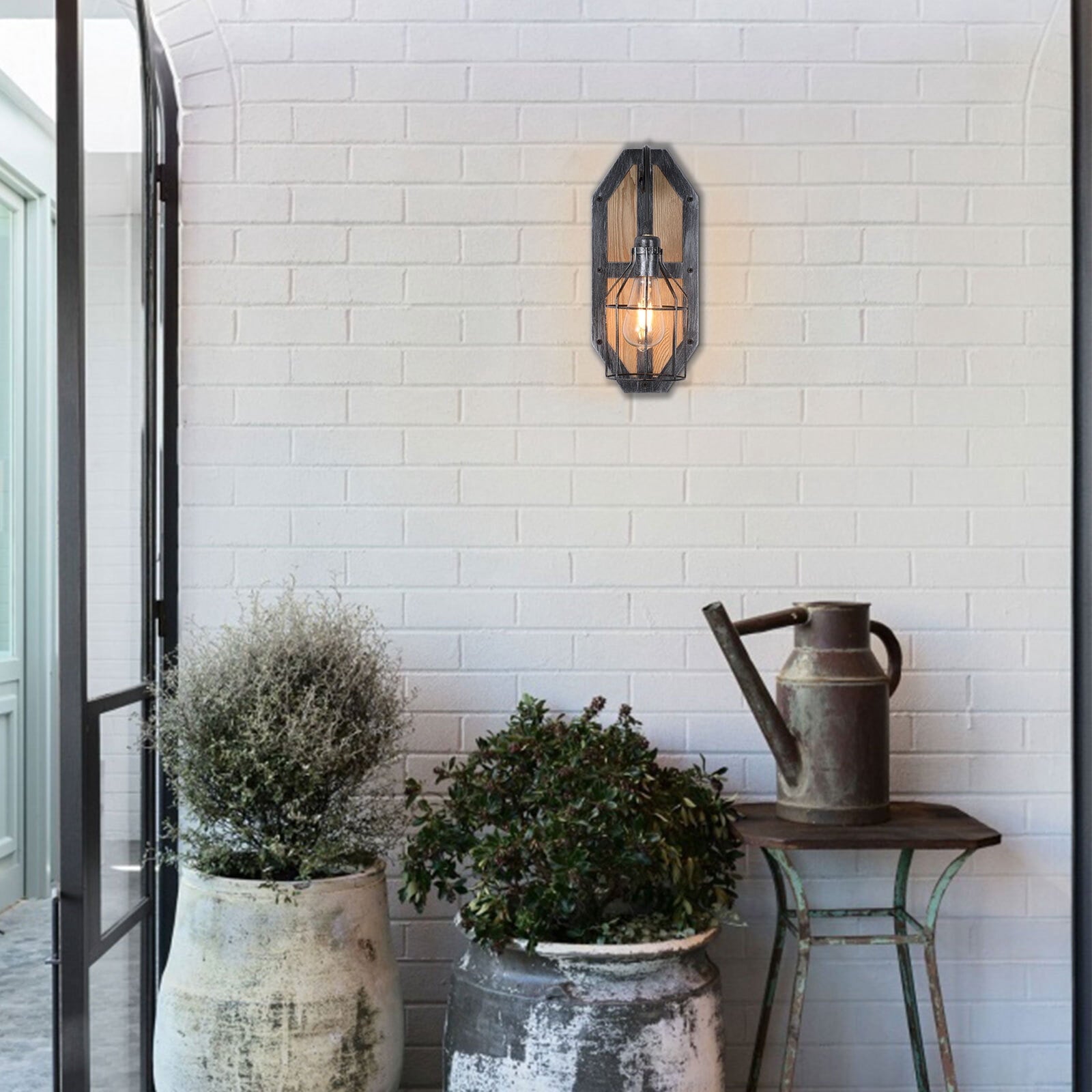 Farmhouse Wall Light Fixture Sconce Vintage Industrial Rustic Metal Wall Lamp