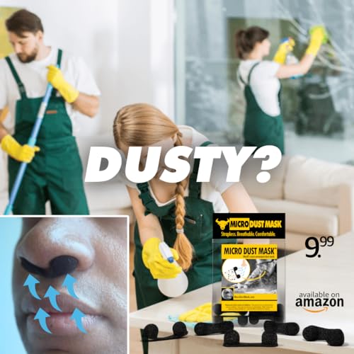 Dust Mask for Nose - Nose Filter Dust Blocker, Disposable Breathable Woodworking, Lawn Mowing, Construction