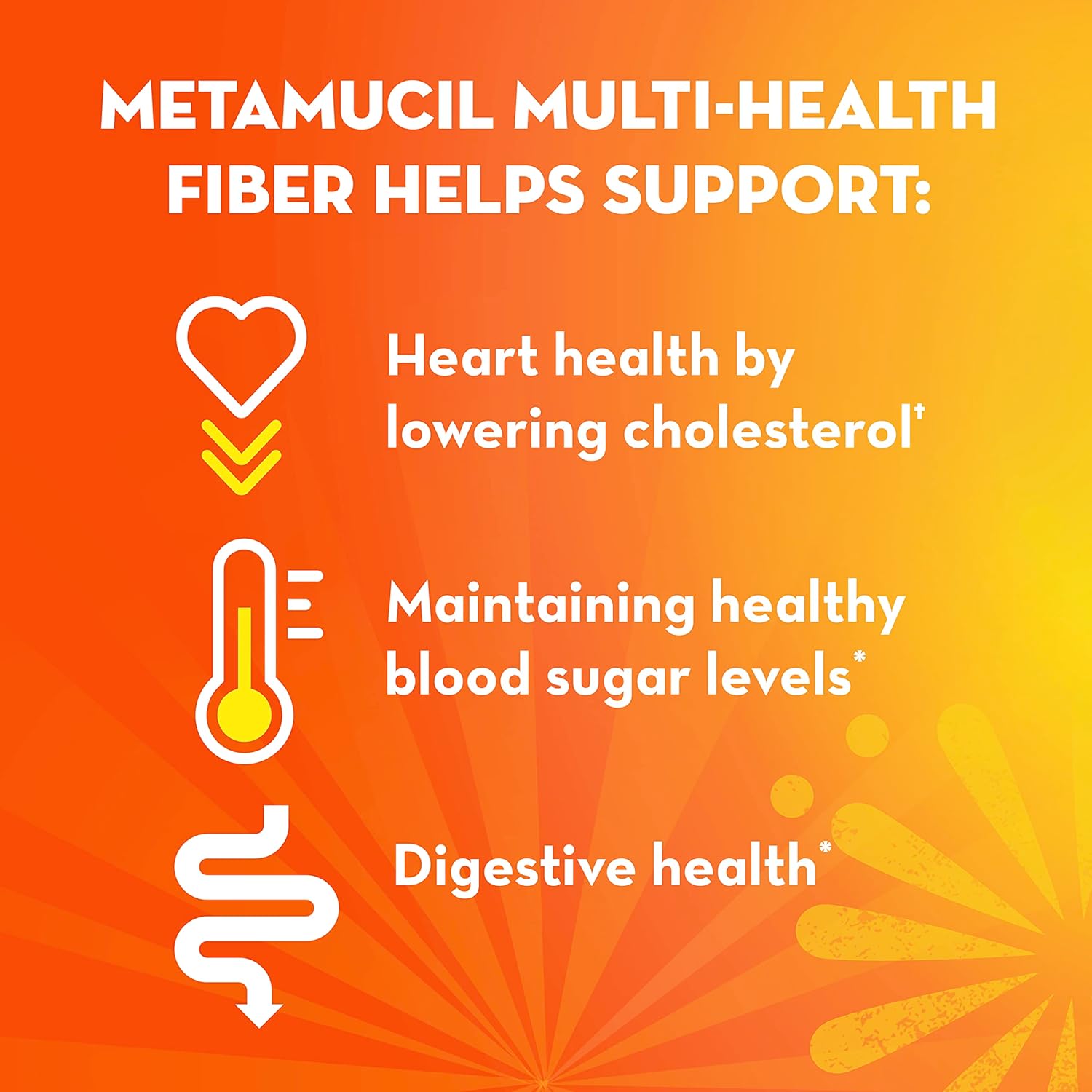 Metamucil, Psyllium Husk Fiber Supplement, 3-in-1 Fiber for Digestive Health, Plant Based, 100 Capsules (Pack of 2)