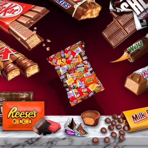 Bulk Chocolate Assortment Variety Pack - Chocolate Candy Variety Pack - 8 lb Bag of Mixed Bulk Chocolate, Milk Chocolate, Dark Chocolate, and more! Bulk Candy Mix for Candy Bags - Candy - Chocolate (8 LBS)