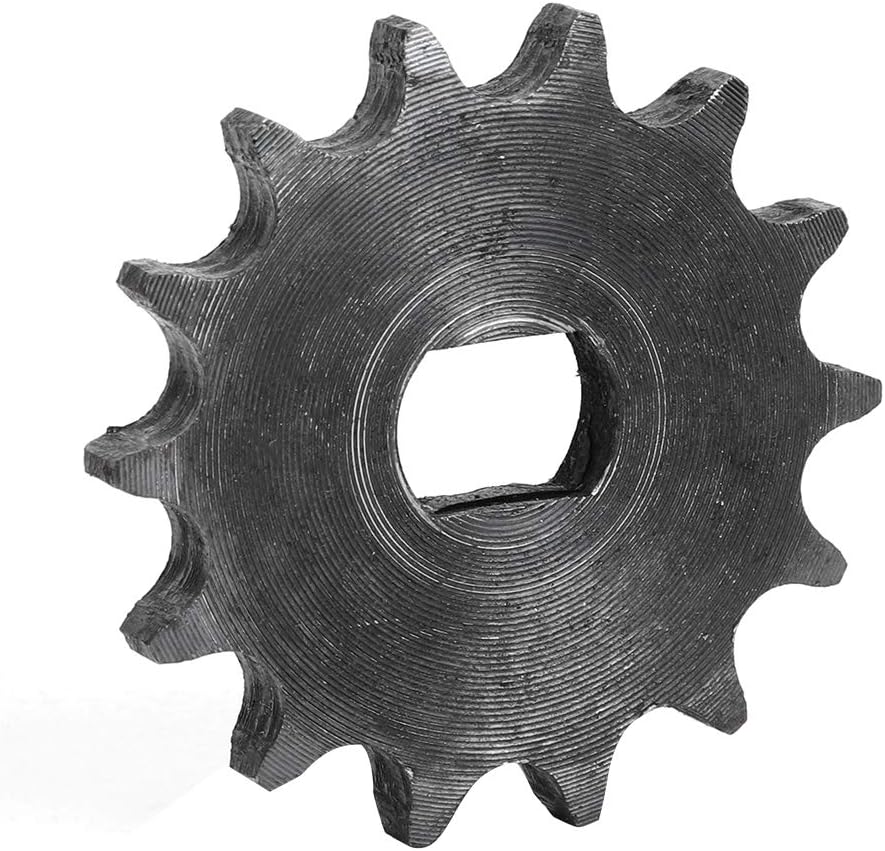 Qiilu 25H Sprocket Bike Sprocket and Chain 14 Tooth Sprocket Gear 428 Metal Chain Sprocket for Electric Scooter 12X17Mm