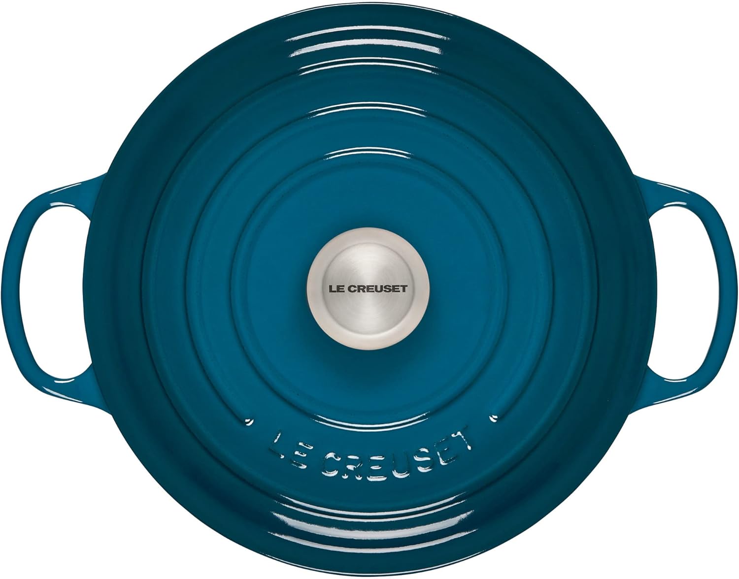 Le Creuset Enameled Cast Iron Signature Round Dutch Oven, 5.5 qt., Deep Teal