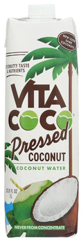 Vita Coco Coconut Water, Pressed Coconut, More Coconutty Flavor, Natural Electrolytes, Vital Nutrients, 33.8 Fl. Oz (Pack of 12)