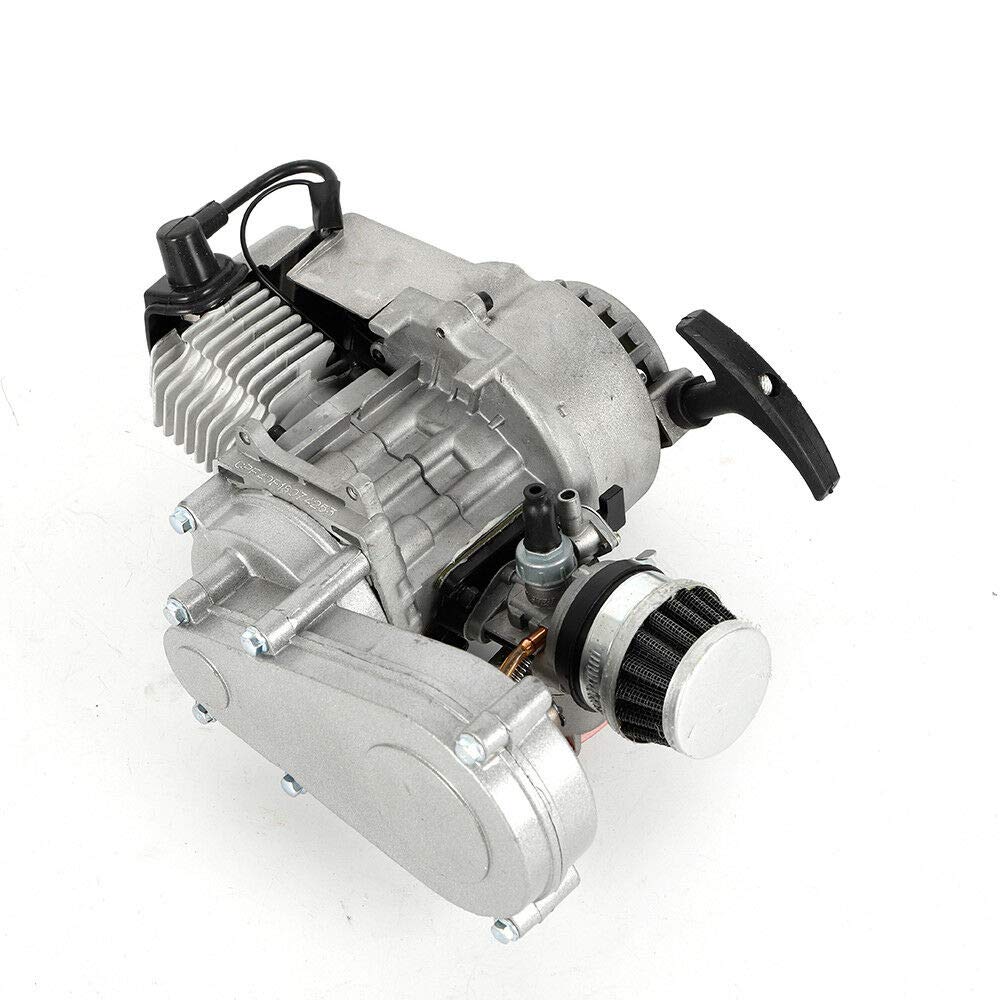 TFCFL 49CC 2 Stroke Pull Start Engine Motor Unit, Mini Pocket Dirt Bike ATV/Scooter Pull Start