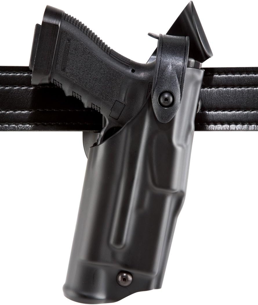 Safariland 6360 ALS/SLS Mid-Ride, Level 3 Retention Duty Holster, Sig Sauer P220, P226, Mid-Ride, Plain Black, Right Hand