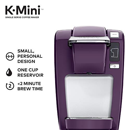 Keurig K15 Coffee Maker, Single Serve K-Cup Pod Coffee Brewer, 6 to 10 oz. Brew Sizes, Platinum