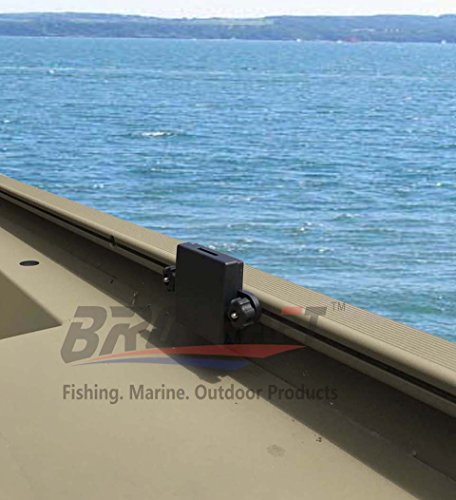 Brocraft Folding Cup Holder for Tracker Boat Versatrack System /90 Degree Lund Sport Track-Black