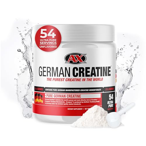Pure Creapure Micronized Creatine Monohydrate Powder, Promotes Muscle Growth, Increase Muscle Mass, Enhance Strength, 99.99% Purity, 3rd Party Tested, 270g (54 Servings)