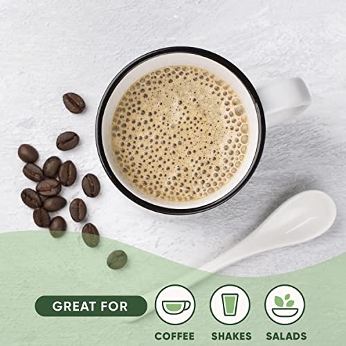 Nutiva Organic MCT Oil, Unflavored, 32 Oz, USDA Organic, Non-GMO, Non-BPA, Whole30 Approved, Vegan, Gluten-Free & Keto, 14g MCT per Serving & Neutral Flavor for Coffee, Shakes and Salads