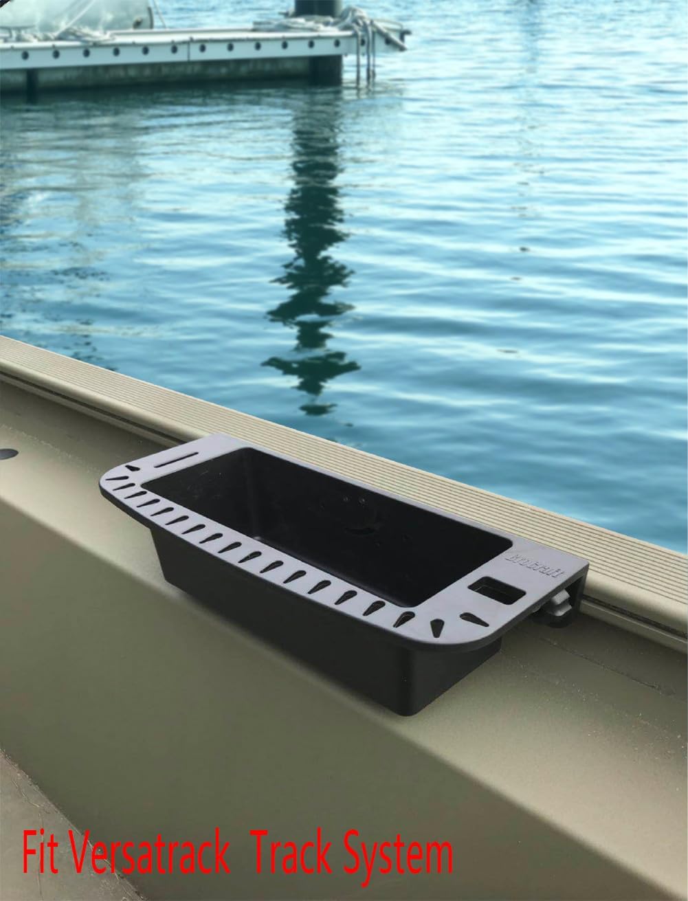 Brocraft Tool Holder for 90 Degree Boat Track System/Marine Caddy for Versatrack Track, Lund Sport Track,LOWE Track Sytem/Verstrack Boat Storage Box/Lund Boat 90 Degree Track Cockpit Organizer