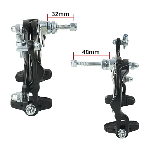 FOMTOR Bike Brake C Brake Caliper Set Bicycle Rear & Front Brakes Kit Aluminum Alloy Side Pull Brake for MTB Mountain Bike, Road Bicycle(1 Pair)