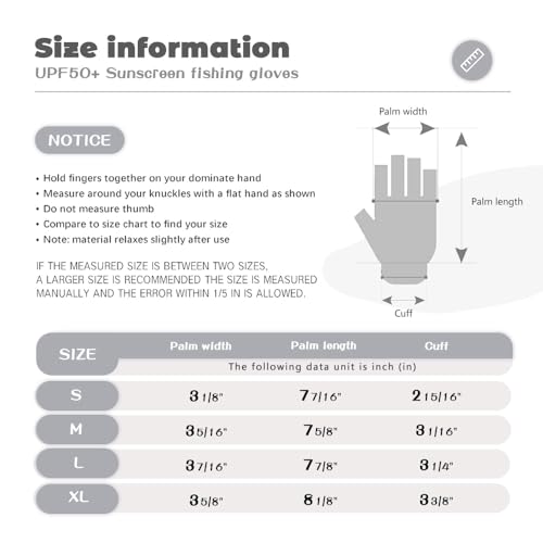 Unisex UV Protective Fingerless Gloves UPF 50+ Sun Glove for Outdoor Fishing Cycling Hiking Driving Kayaking